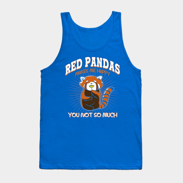 Zoo Keeper Lazy Animal Red Panda Tank Top by Toeffishirts